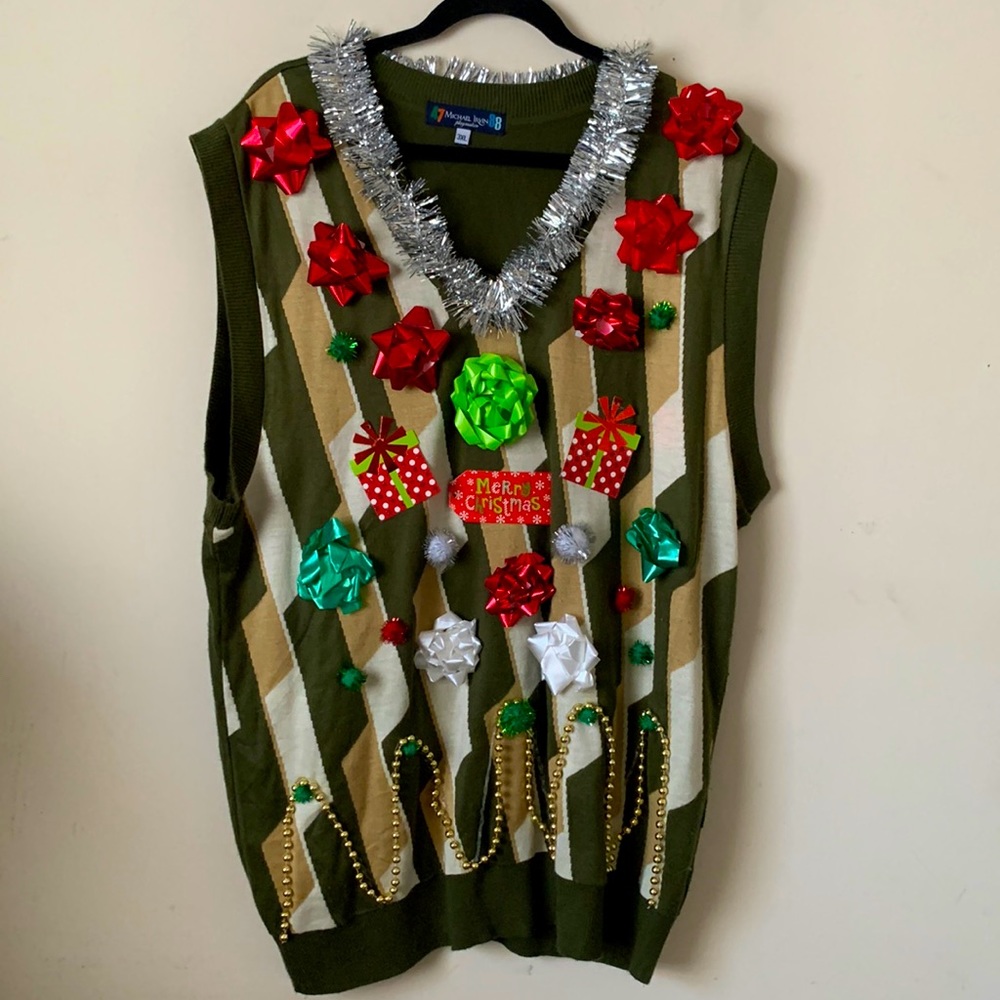 47 Michael Irvin 88 Ugly Christmas Vest